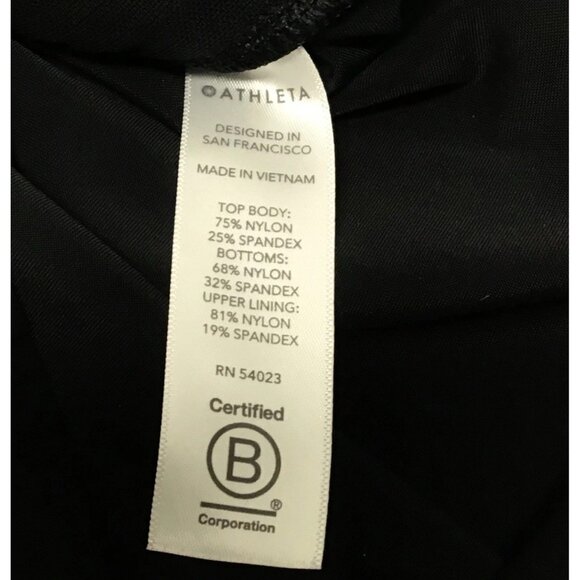 Athleta Womens Black Sleeveless Back Zip Cosmic Flutter Romper Size XS - Picture 7 of 11